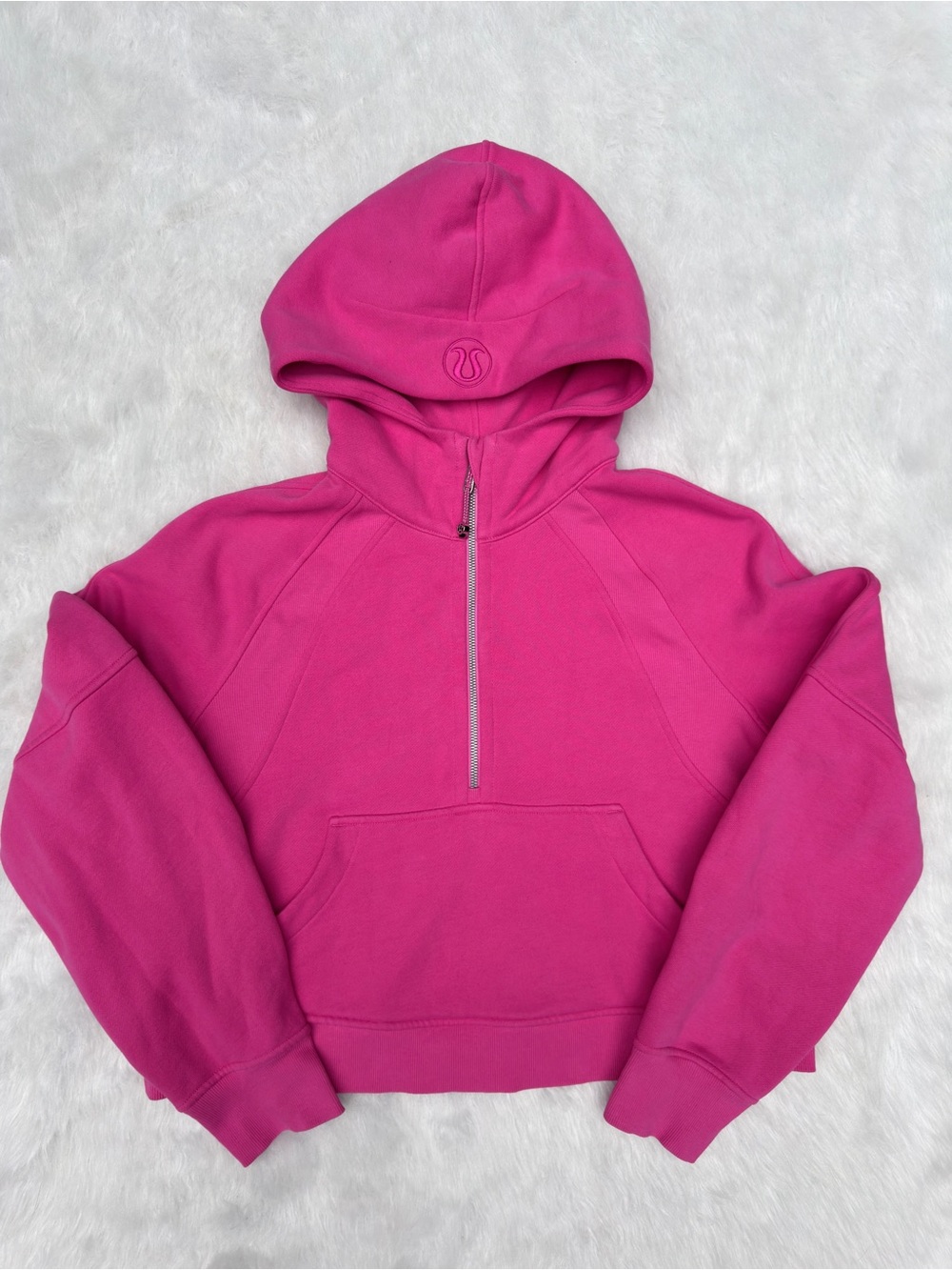 Lululemon M/L Oversized Half Zip Scuba Hoodie Sweatshirt - Picture 3 of 12
